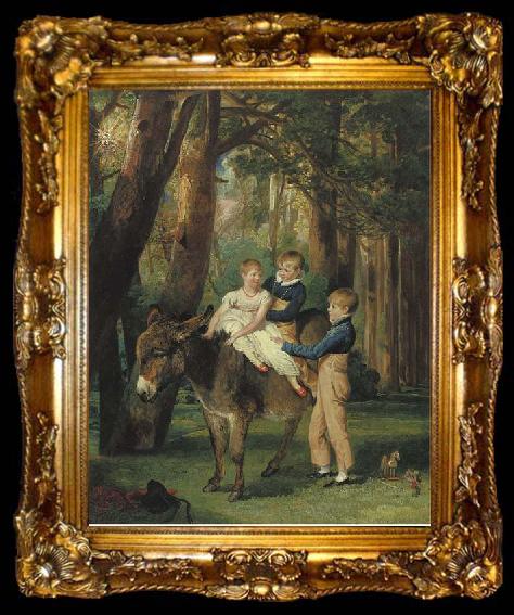 framed  James Ward The Levett Children, ta009-2